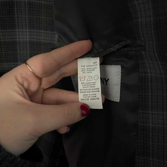 DKNY Mens Modern Fit Suit Jacket - Picture 10 of 12